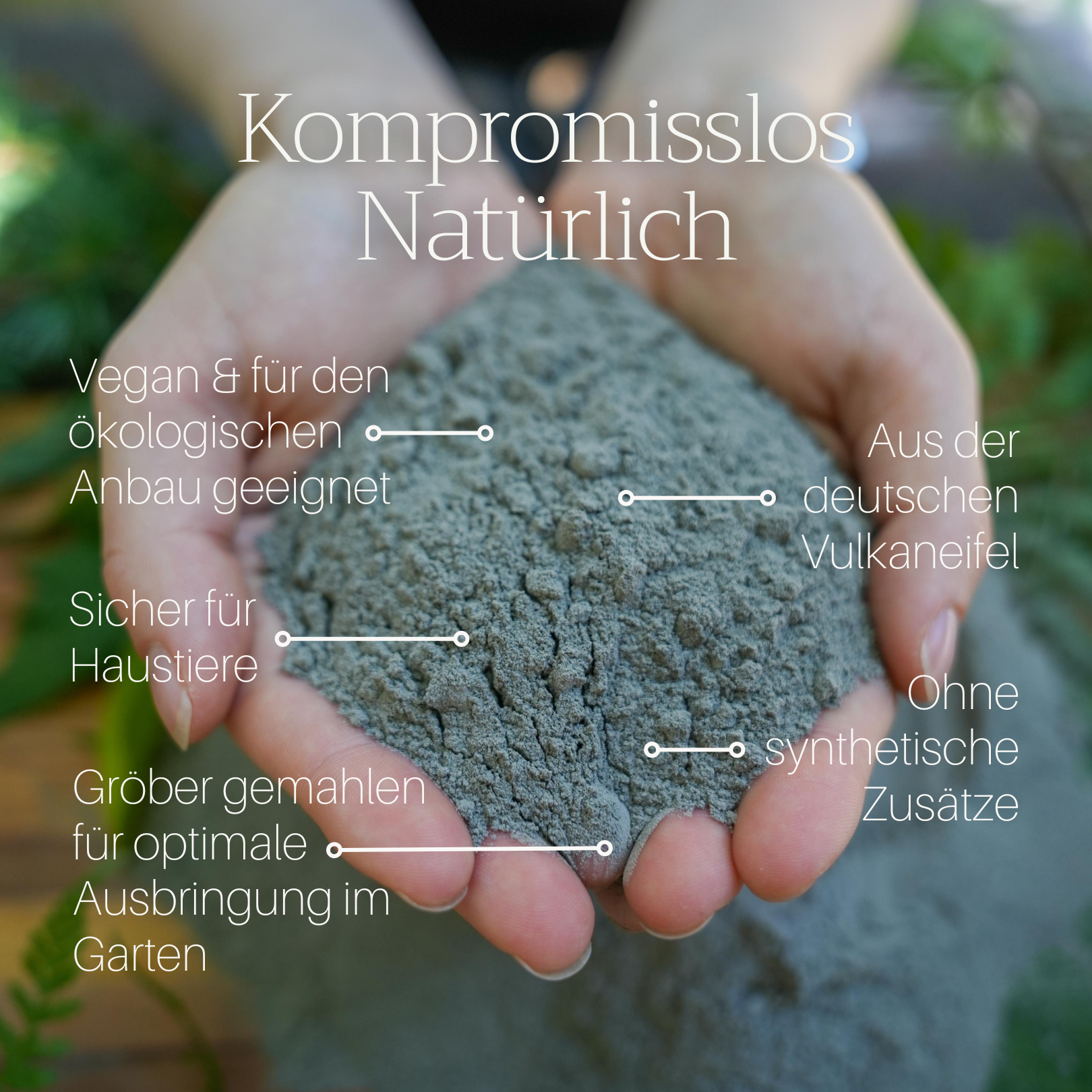 Basaltkraft Vorratsgröße 1800g | Supplement für Garten & Beete