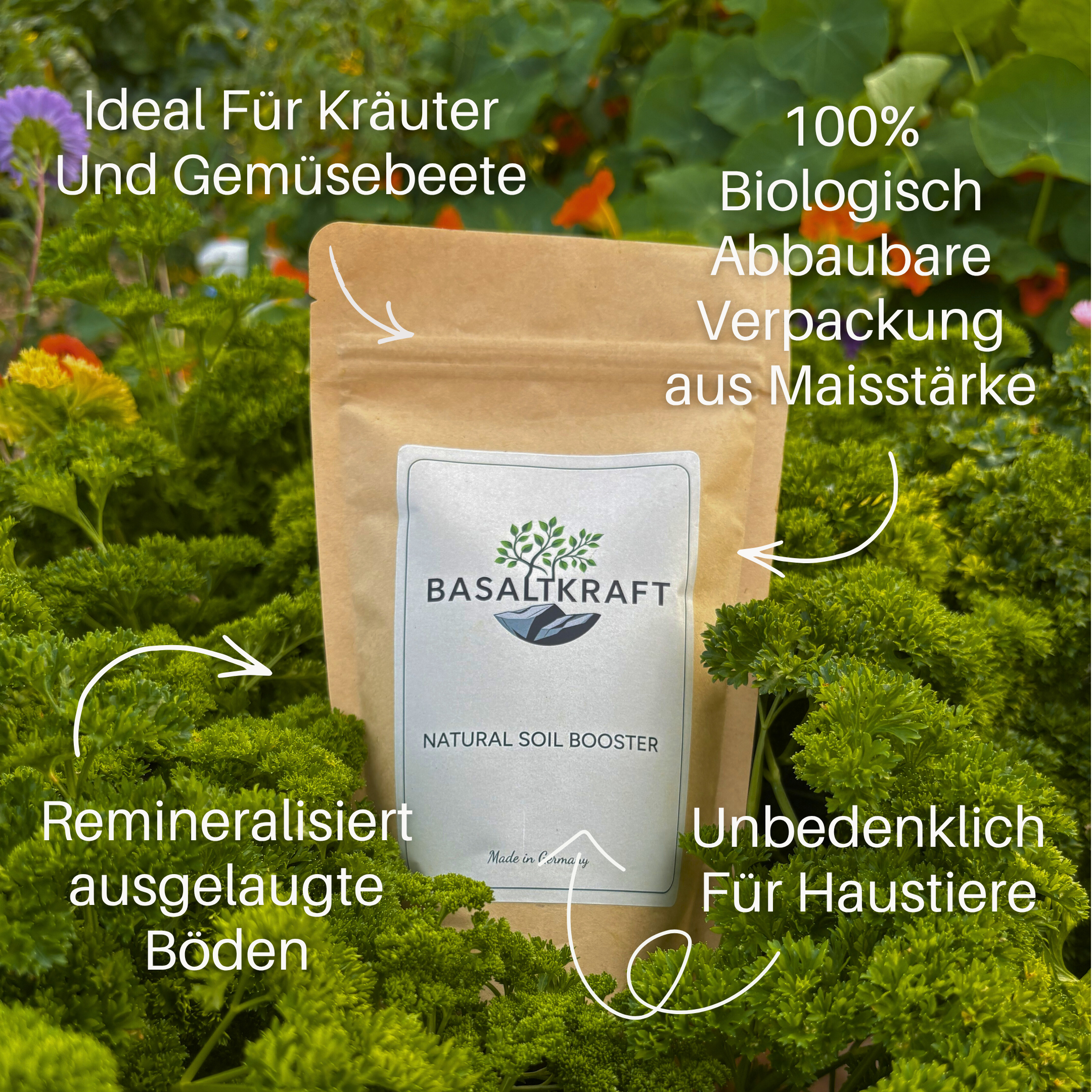 Basaltkraft | Zimmerpflanzen & Garten | 600g