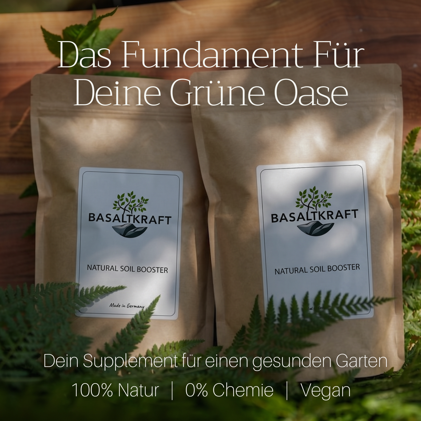Basaltkraft Garten | Pflanzen-Supplement 1800g | Essenzielle Minerale & Nährstoffe für den Garten