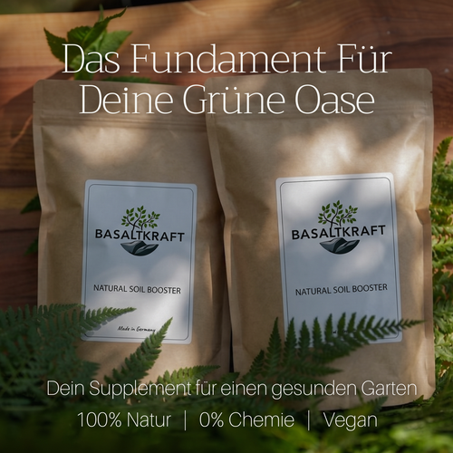 Basaltkraft Garten | Pflanzen-Supplement 1800g | Essenzielle Minerale & Nährstoffe für den Garten