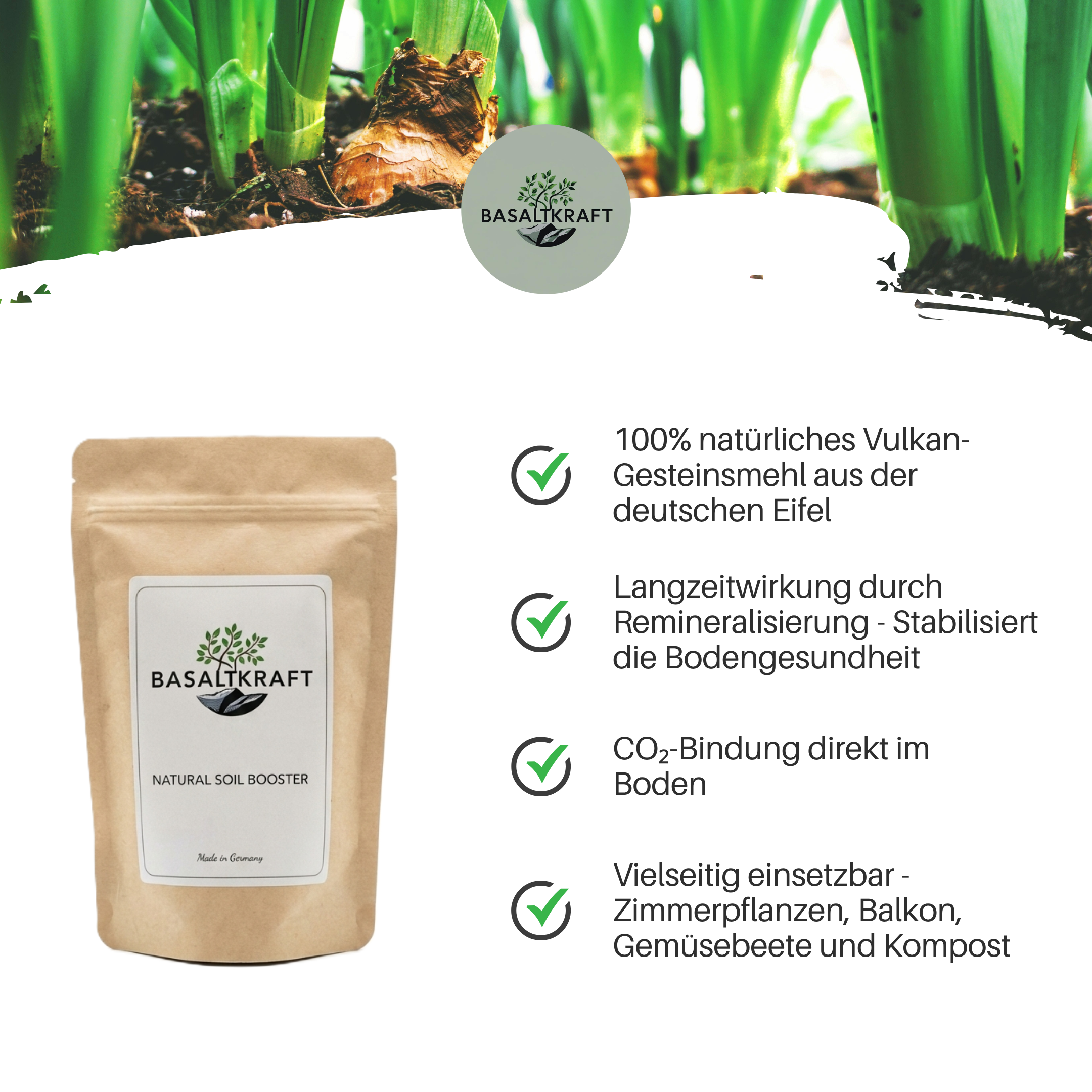 Basaltkraft | Zimmerpflanzen & Garten | 600g