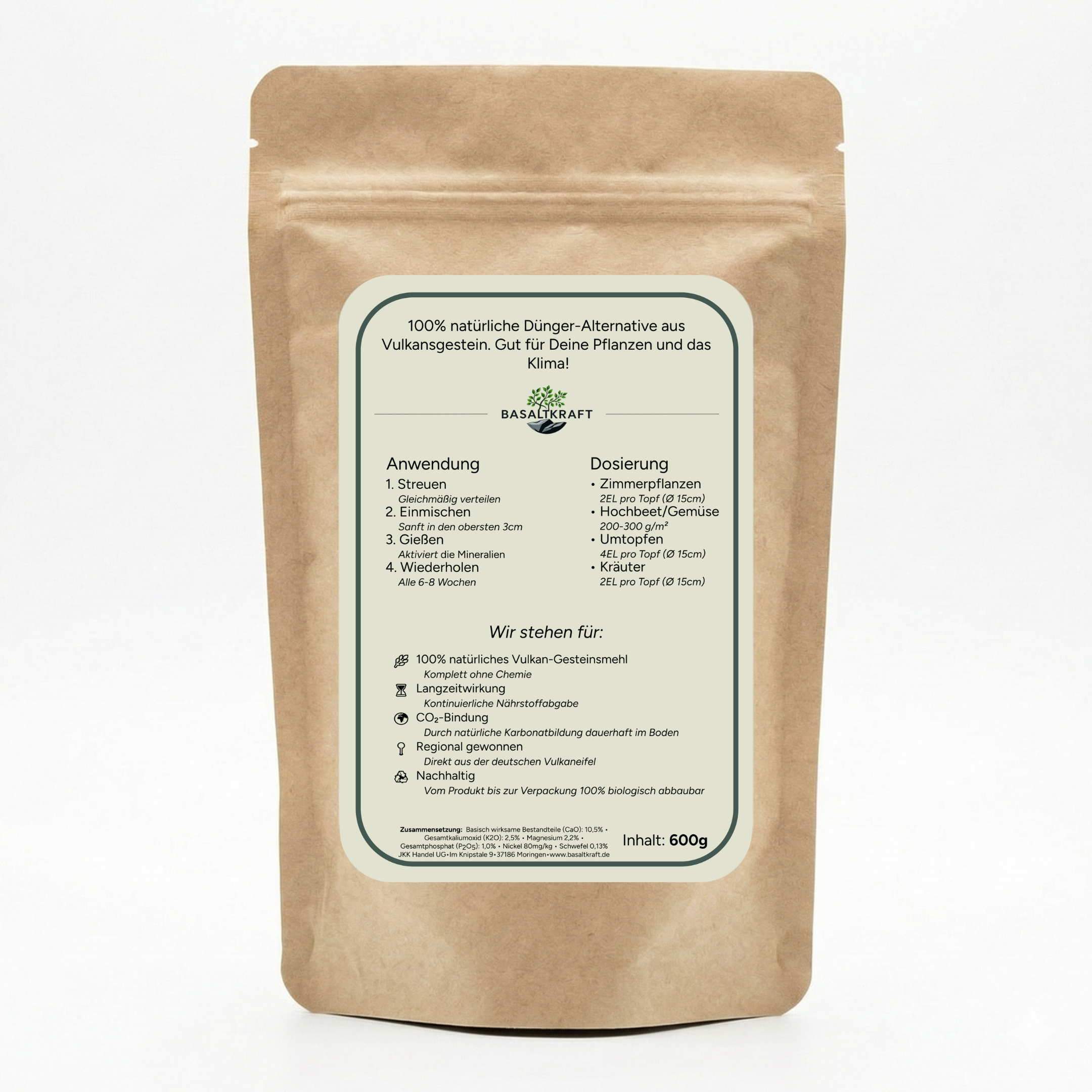 Basaltkraft | Zimmerpflanzen & Garten | 600g